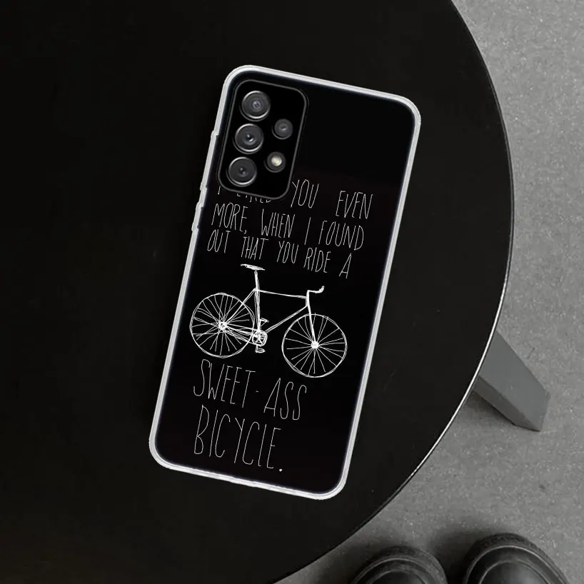 bicycle bike sport coqu phone case cover for samsung galaxy a52 a72 a51 a71 a32 a31 a41 a22 a12 a02s a21 a11 m31 m21 m32 coque free global shipping