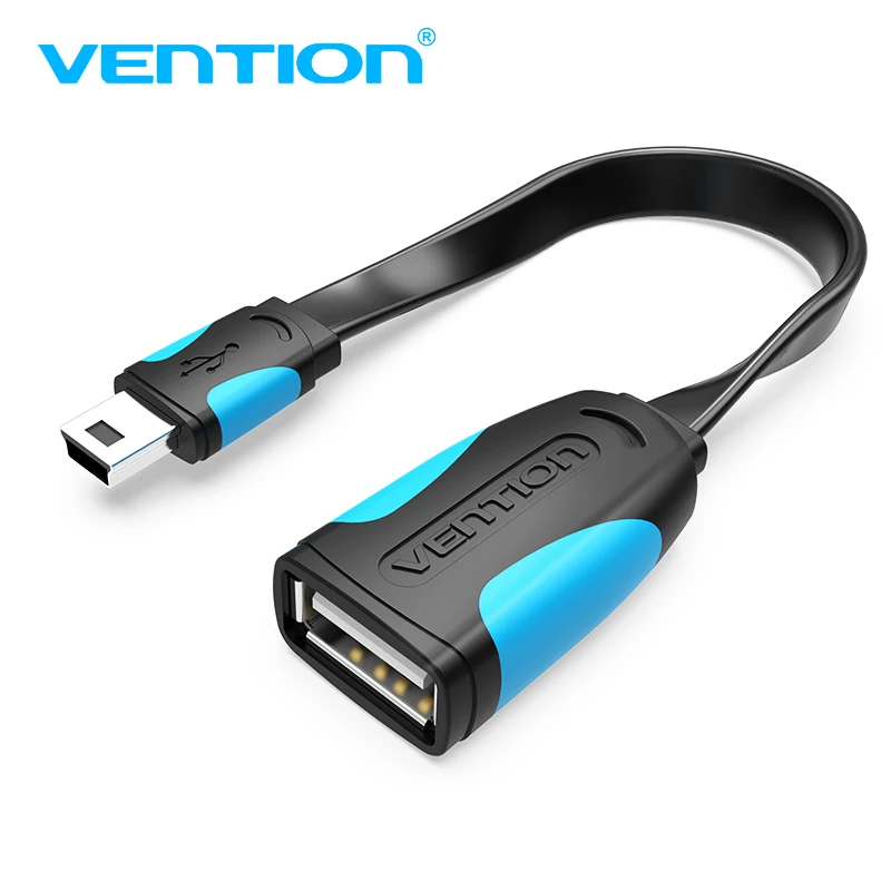 Мини USB OTG кабель Vention 0 1 м 25 папа мини к гнезду адаптер для GPS камеры мобильный