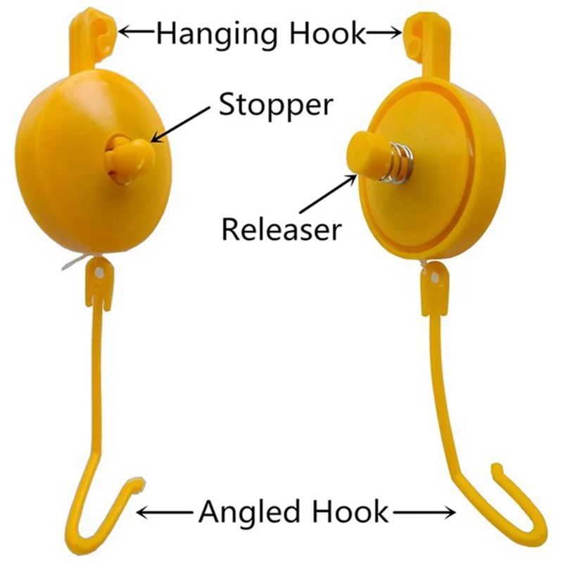 

Plant Yoyo Grow Hanger with Stopper, Adjustable Indoor Plant Support Yo Yo (Pack of 12)