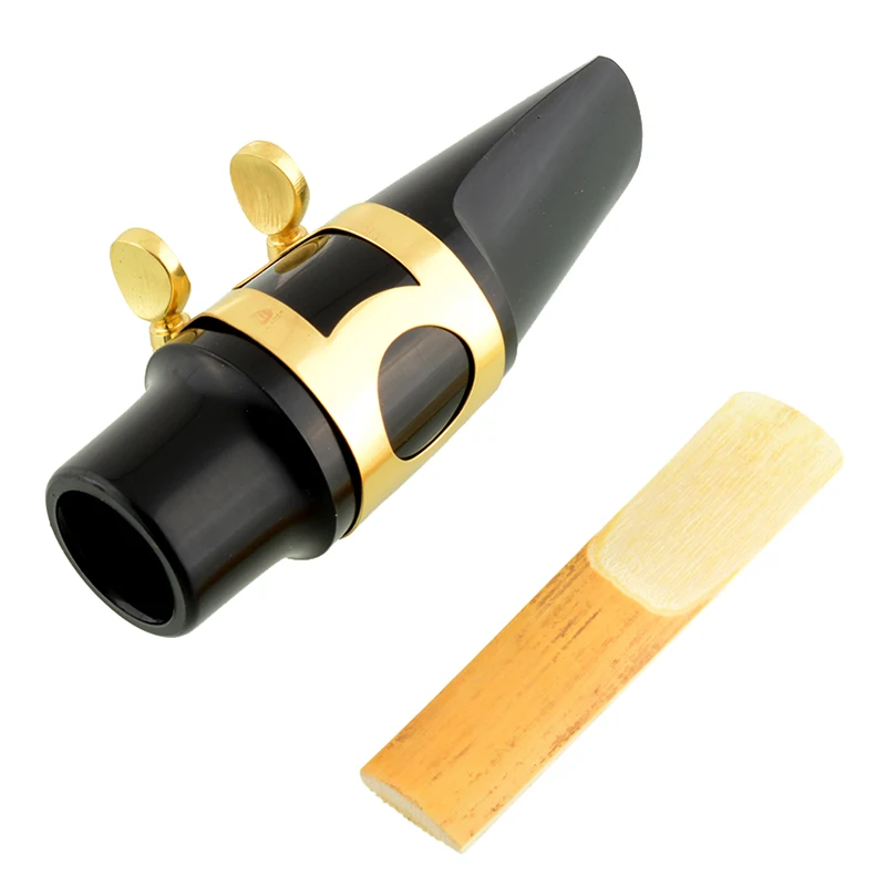 Высокое качество новая классическая музыка альт саксофон мундштук черный для