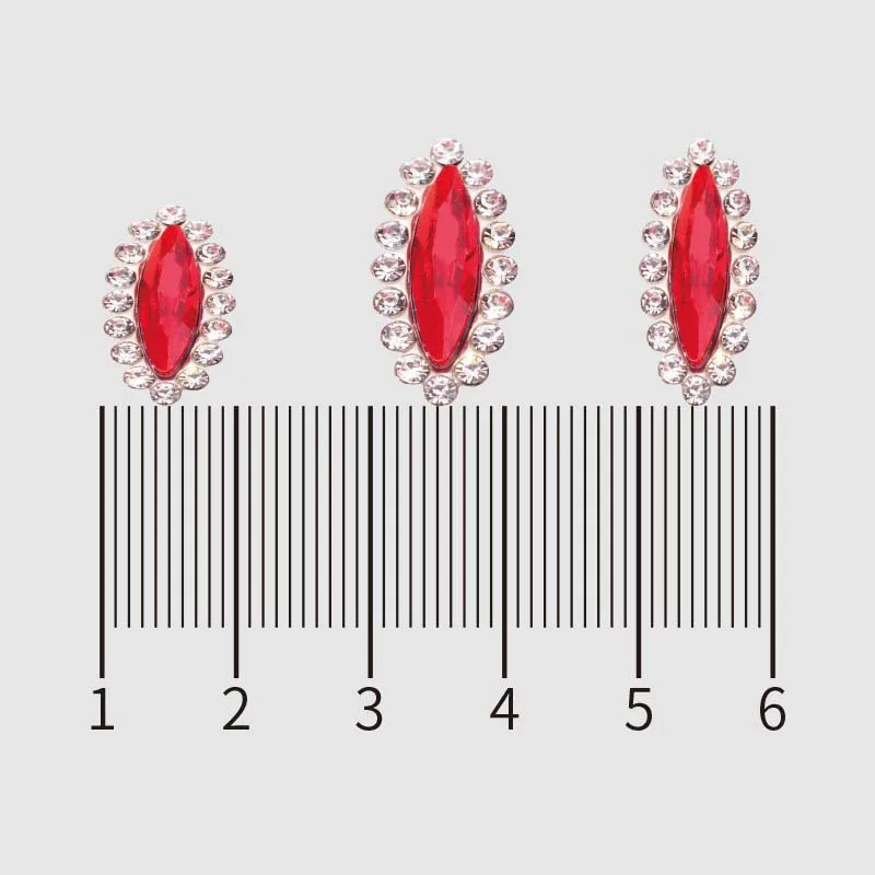 Стразы из хрустального стекла s-образные с плоским основанием пришивные стразы