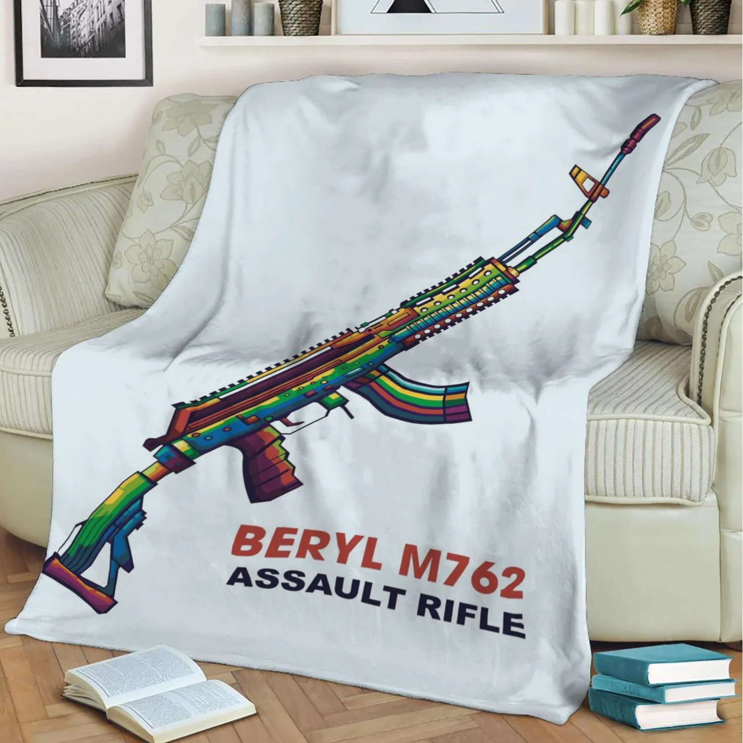 

Плюшевое одеяло Beryl M762 Pubg с 3D принтом, домашний декор, мягкое теплое моющееся покрывало для сна, Прямая поставка