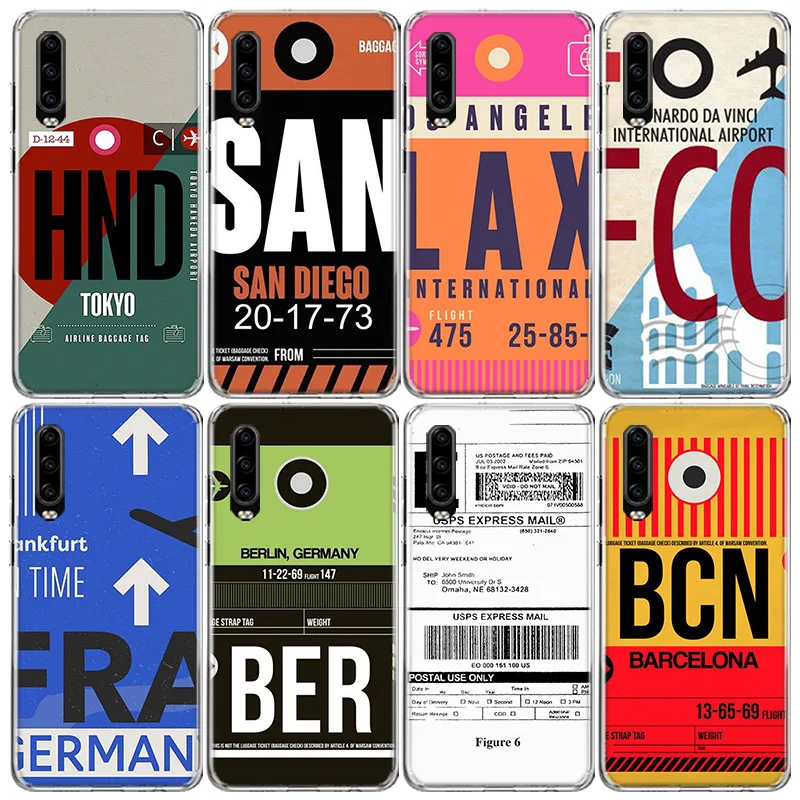 Забавный узор печать этикетки штрих код чехол для телефона Huawei P40 P30 P20 P10 Mate 10 20 30