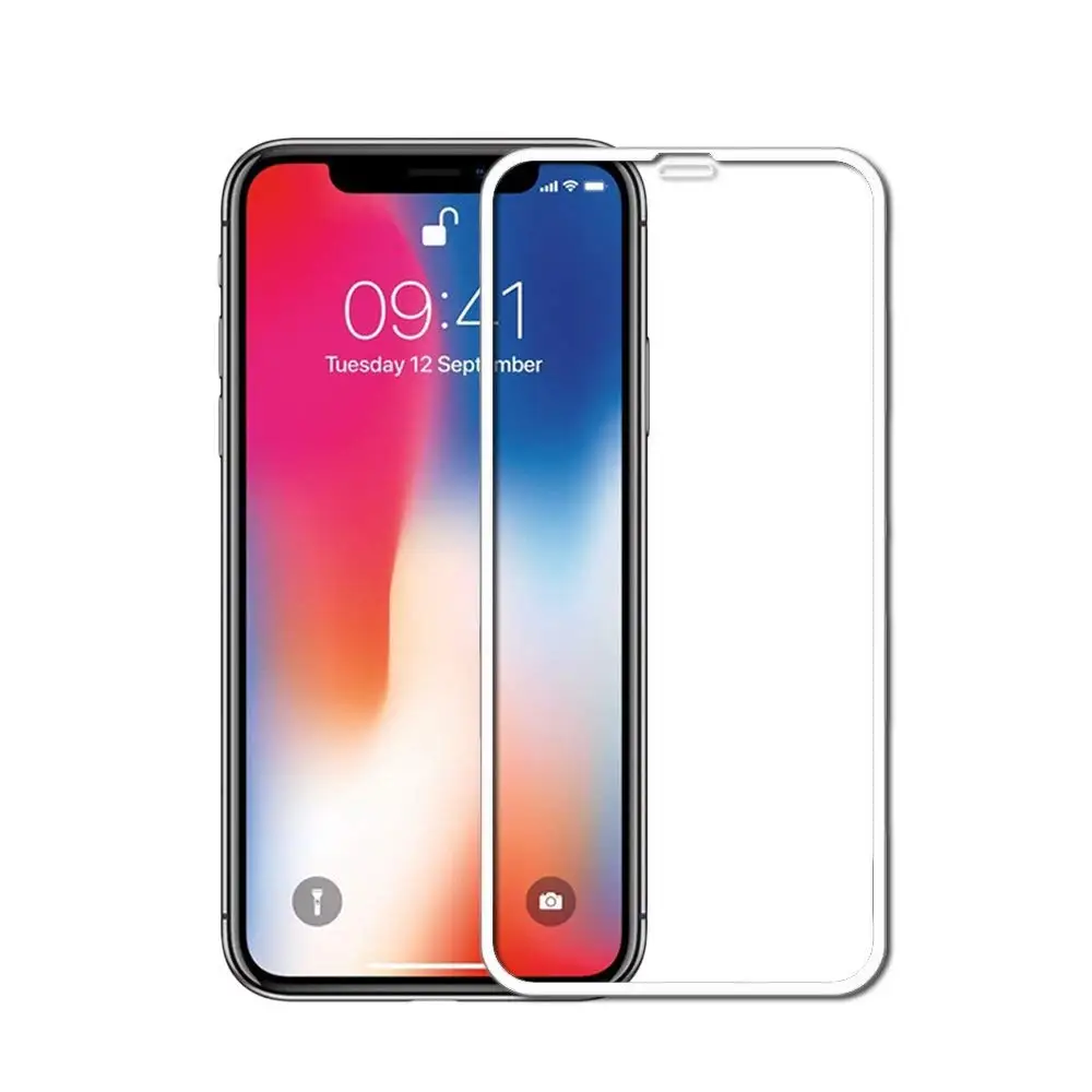 Закаленное 3d стекло для iphone защитная пленка X XR XS MAX 11 Pro Max 9H 8 7 6 plus|Защитные стёкла
