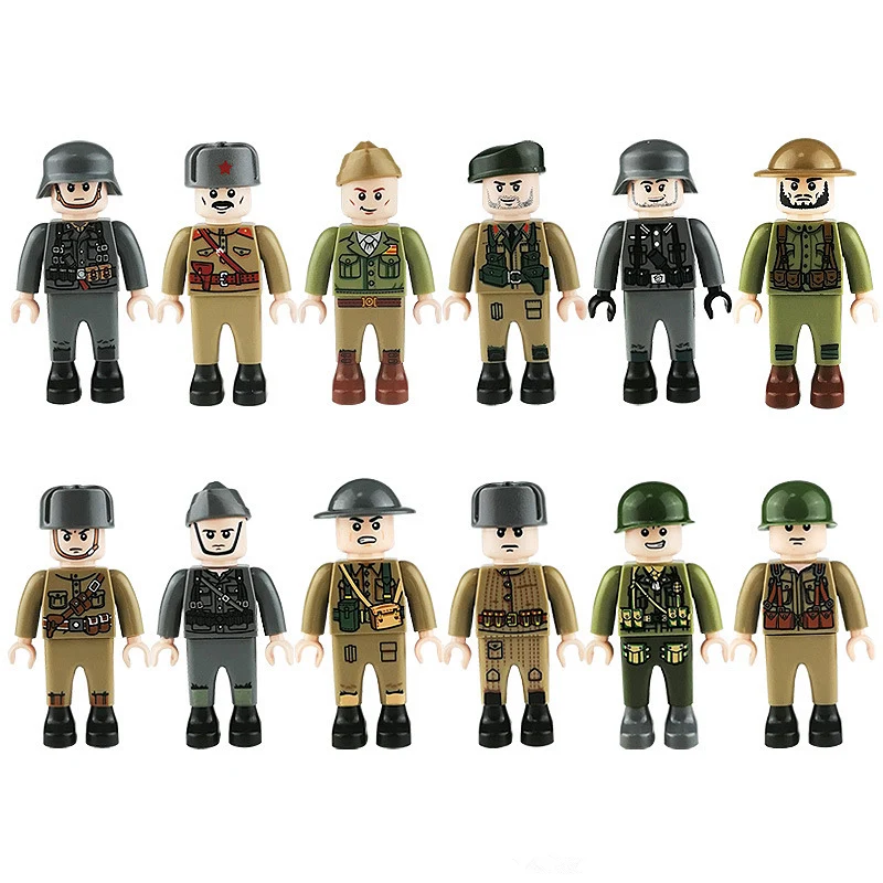 Игрушечные строительные блоки 12 шт./компл. в стиле милитари Ww2 США|building blocks|block
