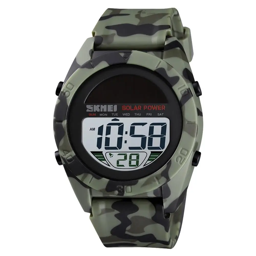 

Fashionable Solar Waterproof Sports Watch SKMEI Brand Chronograph Alarm Clock Digital Watch Children's Electronic Watch 1592