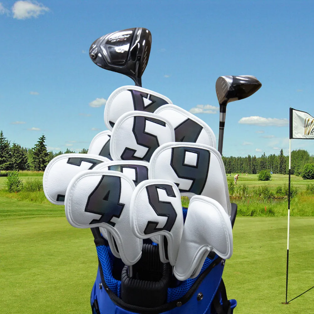 

Gradients Number Golf Iron Head Covers Iron Headovers Wedges Covers 4-9 ASPX 10pcs