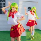 Женский костюм для косплея ирума-кун валак Клара из аниме Добро пожаловать в школу демонов, матросские Костюмы, костюм дьявольского хвоста с юбкой и париком