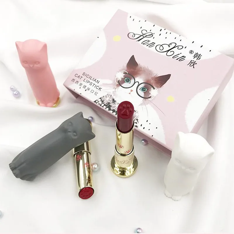 3 шт./компл. губная помада для кошек набор макияжа водостойкая долговечная
