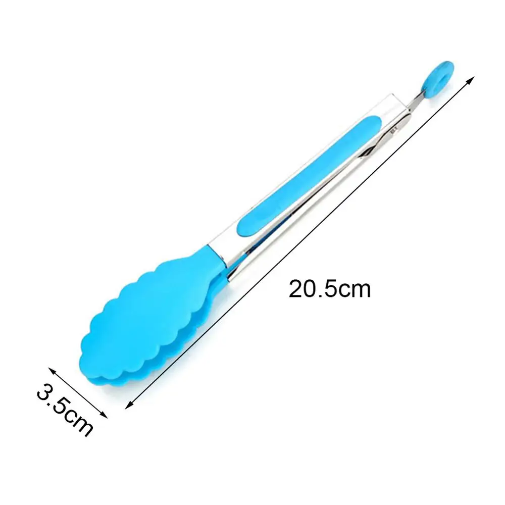 

Stainless Steel Kitchen Tongs Silicone Food Tong Silicone Cooking Clip Clamp BBQ Tools Kitchen Accessories