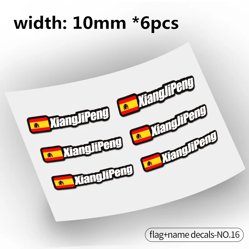 Frame Logo Personal Name Decals Custom Rider Id Sticker Bicy