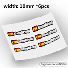 Наклейки с флагом и именем, горный велосипед на заказ наклейки на раму с логотипом, персональное имя, пользовательский идентификационный стикер для велосипеда, стиль 16