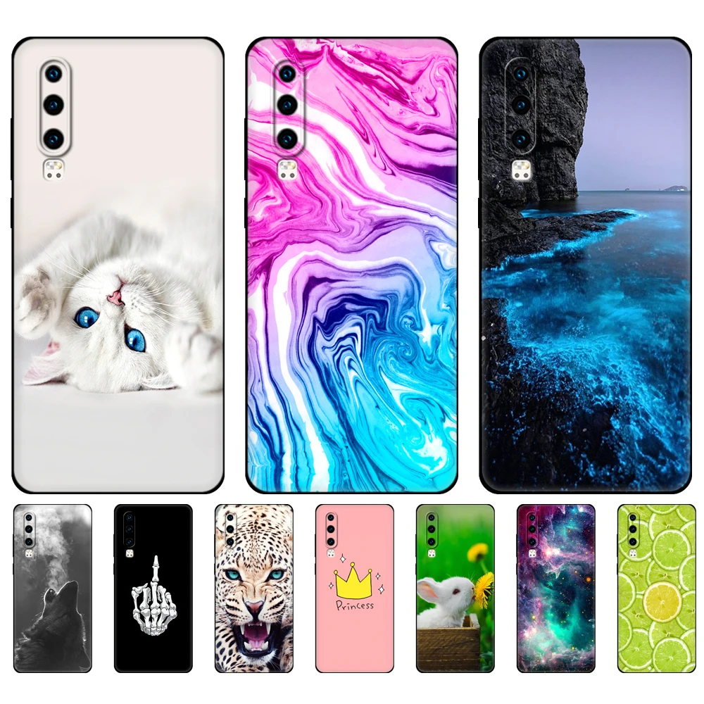 For Huawei P30 Case Pro Lite P30Pro VOG-L29 ELE-L29 P30Lite P 30 Cover Silicon Phone Back black tpu case | Мобильные телефоны и