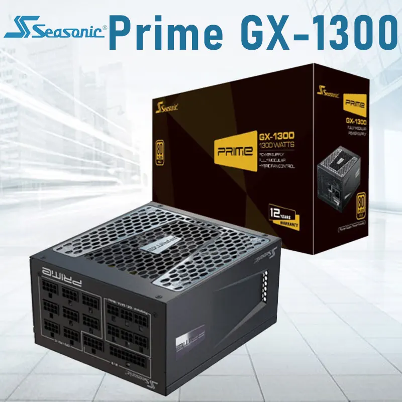 

Seasonic Prime GX-1300 Power Supply Rated 1300W 100-240V PFC 135mm Gaming PC Power Supply Support 12th Gen Intel AMD Computer