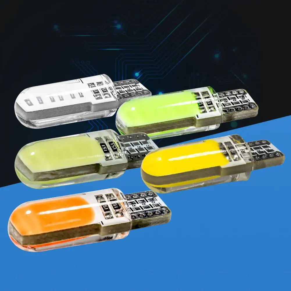 Силиконосветодиодный Светодиодная лампа T10 W5W 192 168 COB для автомобильного