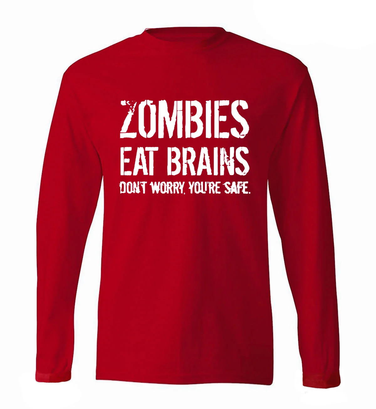 Забавная Мужская футболка зомби Eat Brains мужские футболки с длинным рукавом 2020
