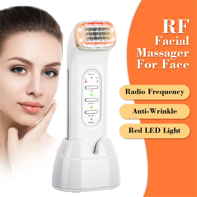 Home Use Portable Radio Frequency Mini RF Face Skin Lifting Tighten Anti-Aging Wrinkle Remover Machine