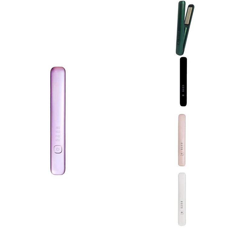 

Mini Wireless Hair Straightener Iron&Curling Iron 2 In 1 Hair Straightener Flat Irons Ceramic Styling Tools