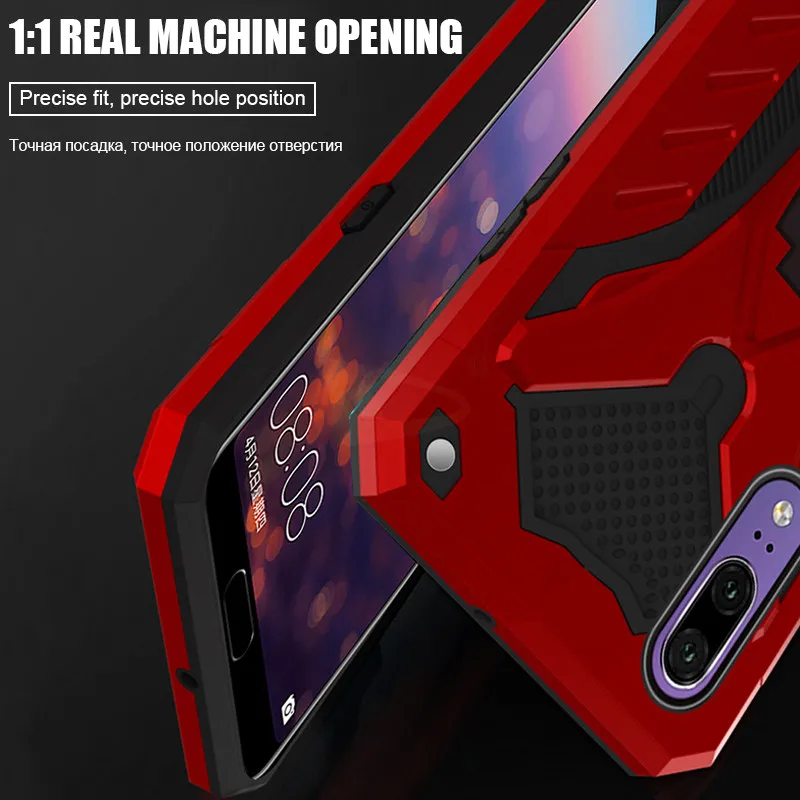 Роскошный бронированная подставка держатель чехол для huawei P20 P30 mate 20 Lite мягкий Pro