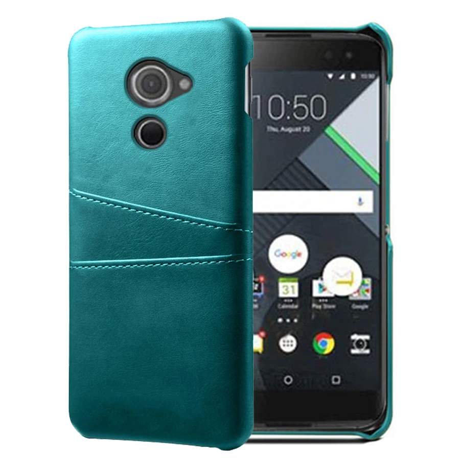 Светло-голубой SCK кожаные держатели для телефонов для BlackBerry DTEK60 чехол тонкий гибридный жесткий чехол для телефона - Цвет: Светло-голубой