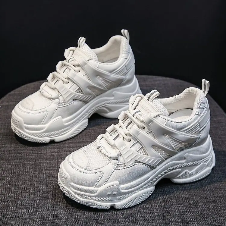 

Net Red Thick-Soled Daddy Shoes Women'S 2021 New Spring And Autumn Summer Ins Tide To Increase Breathability Movement Shoes