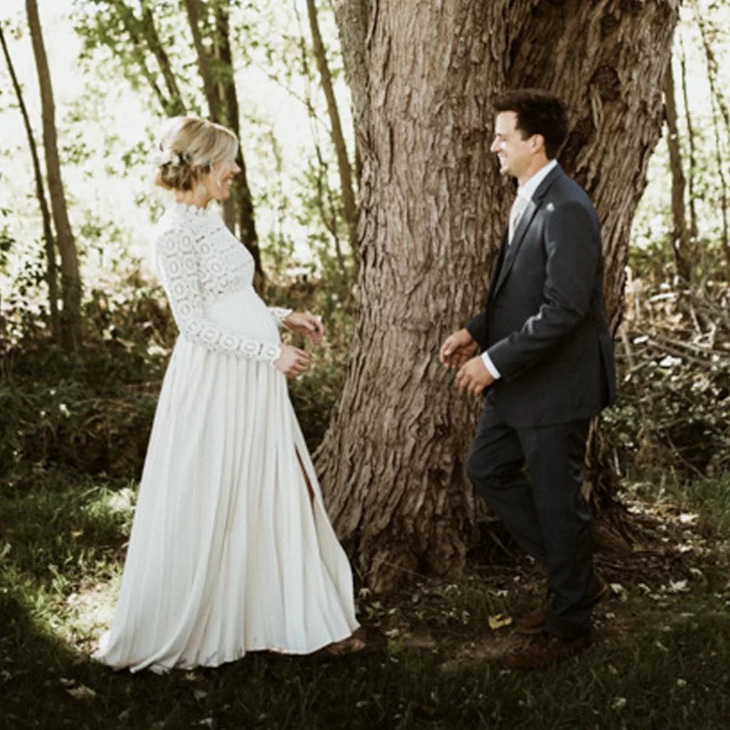 Платье для беременных Материнство Одежда женщин кружевное платье элегантное