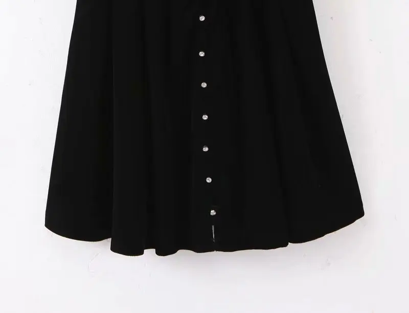 Xq8-45-9382 European and American fashion elastic velvet dress | Женская одежда