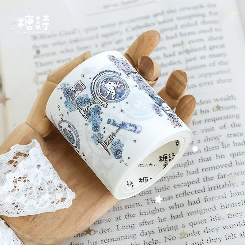 

Exquisite hot silver stationery tape time contract INS tape hand account photo album diary DIY decorative stickers washi tapes