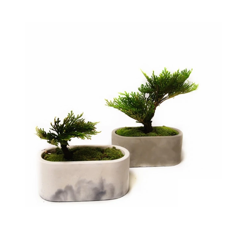 

Handmade Concrete Flowerpot Mold Big Oval Resin Plant Mold Silicone Molds DIY Concrete Flower Pot Mould Art Craft Tools