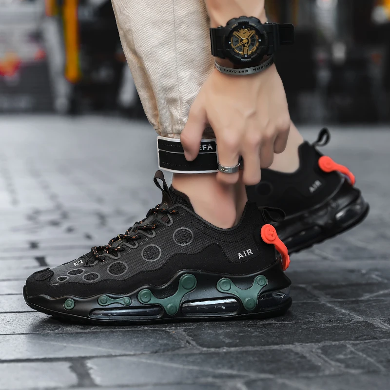 

2020 Summer Man Sneakers Shoes Hollow Breathable Casual Shoes for Men Brands Lace Up Outdoor Walking Flats Male39-45