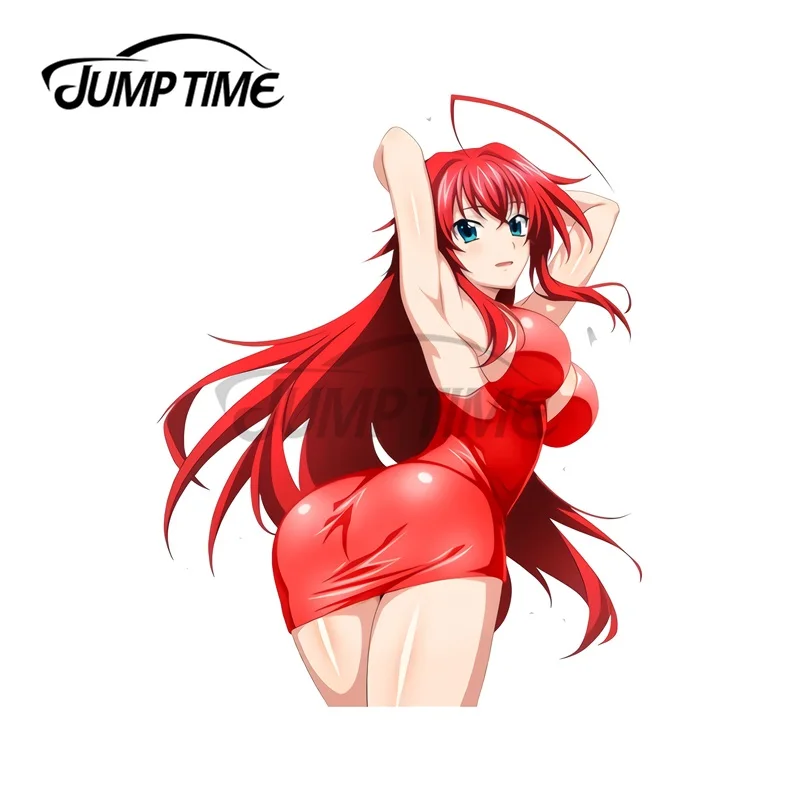 

JumpTime 13x6,8 см аниме для девочек красная машина, бампер, окно наклейки виниловые наклейки в виде Фотообоев c переводными картинками аниме ноутб...
