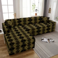 floral elastic sofa cover for living room geometric couch cover pets corner l shaped chaise longue sofa slipcover universal case
