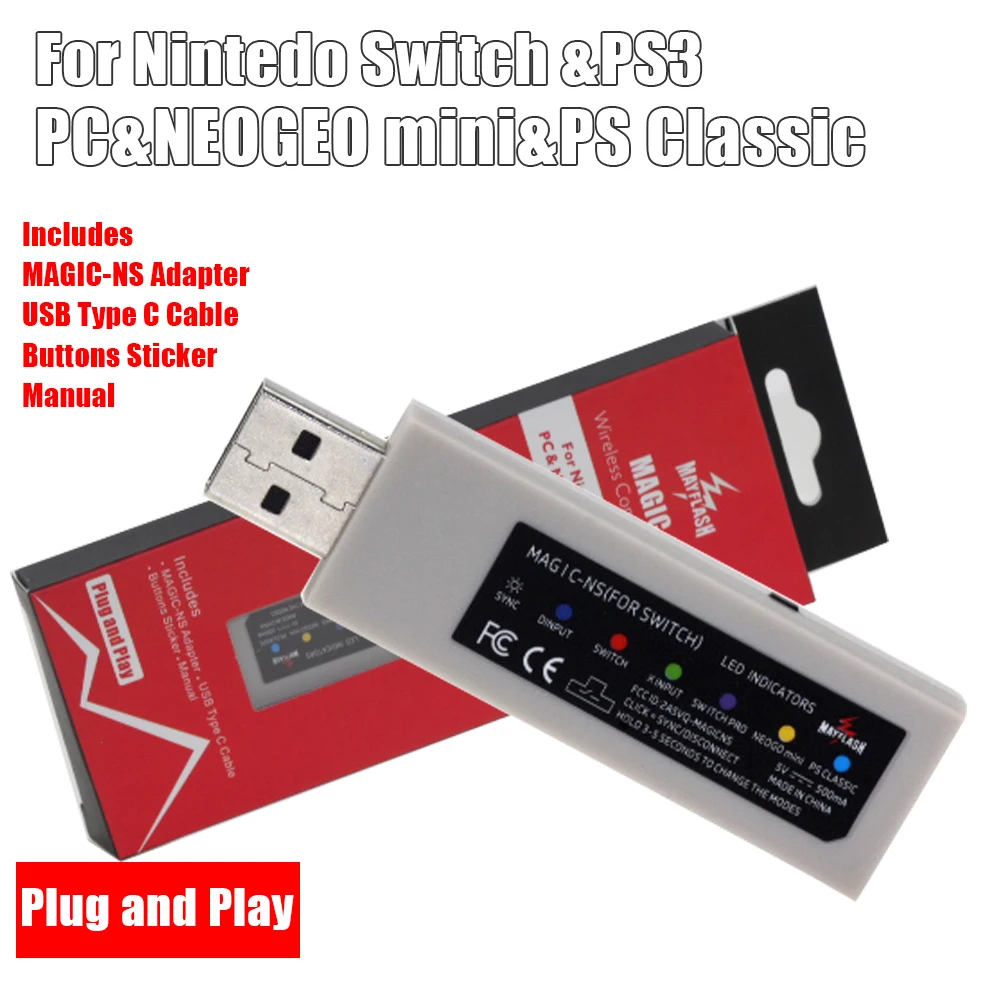 MayFlash Magic Искусственная трость адаптер контроллер аркадная для Nintendo Switch PS3 Xbox One S