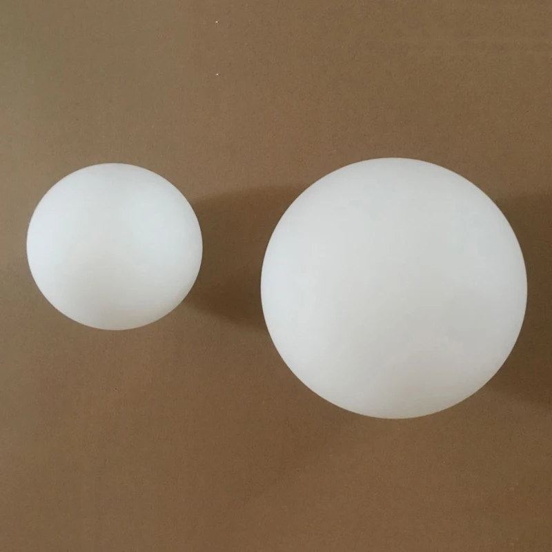 Сферический стеклянный абажур кремово-белый матовый Круглый односторонний