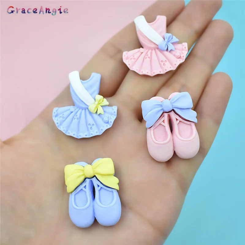 

8pcs Mix Cute Bow Pendant Ballet Charms for Necklace Bracelet Earrings Jewelry Diy Findings Resin Dancer Shoes Christmas Gift