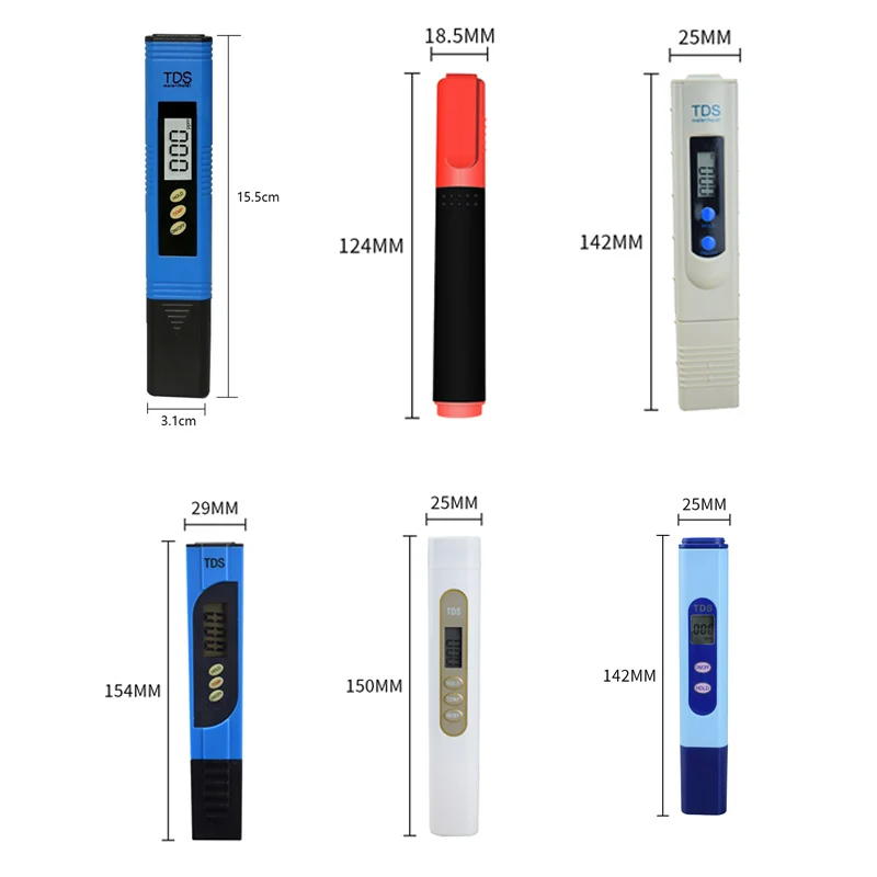 0 ~ 9990ppm Портативный ЖК цифровой тестер качества воды ручка для тестирования