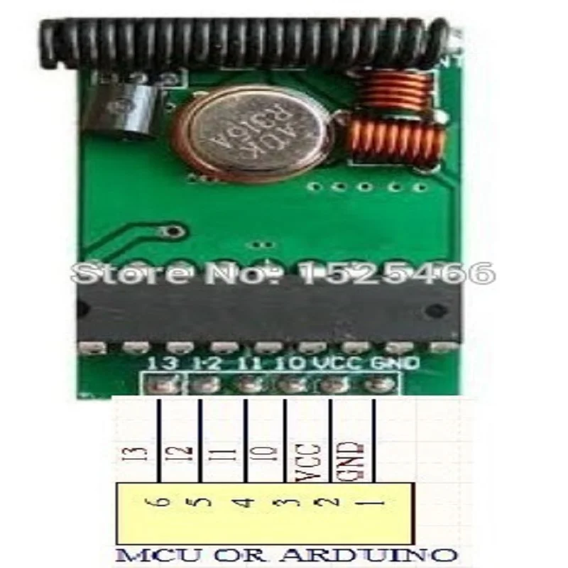 TB195 DC 3-12V 433M 4Ch PT2262 ASK OOK RF беспроводной фотомодуль для Arduino UNO MEGA2560 DUE MCU ARM |