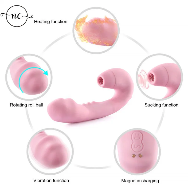 Женский Вибратор на присоске кролик для точки G мощная мастурбация клитора