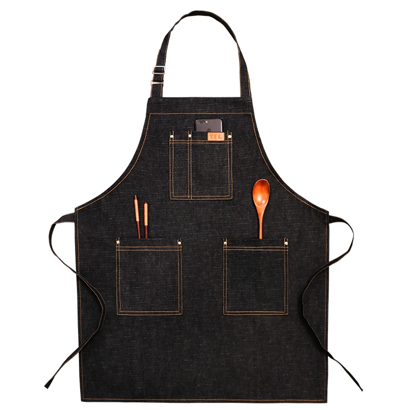 Ковбойский фартук корейская мода Кофейня Парикмахерская деление Цветочная