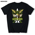 Юмористическая Мужская футболка Gremlins, крутая мягкая хлопковая футболка с коротким рукавом, Gizmo 80-х фильмов Mogwai Monster