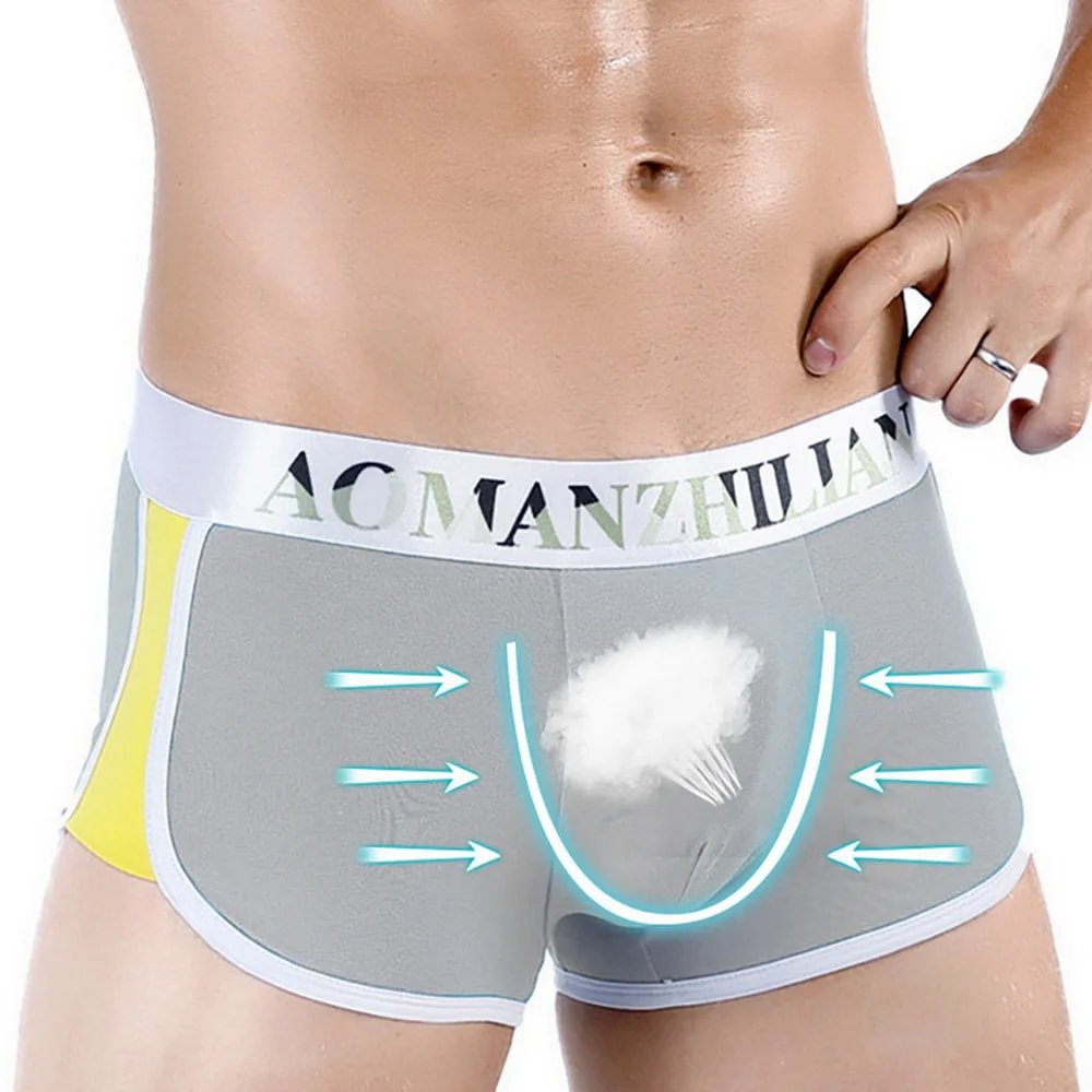 MJARTORIA 2020 мужское нижнее белье хлопок дышащая средняя талия сексуальные сшитые
