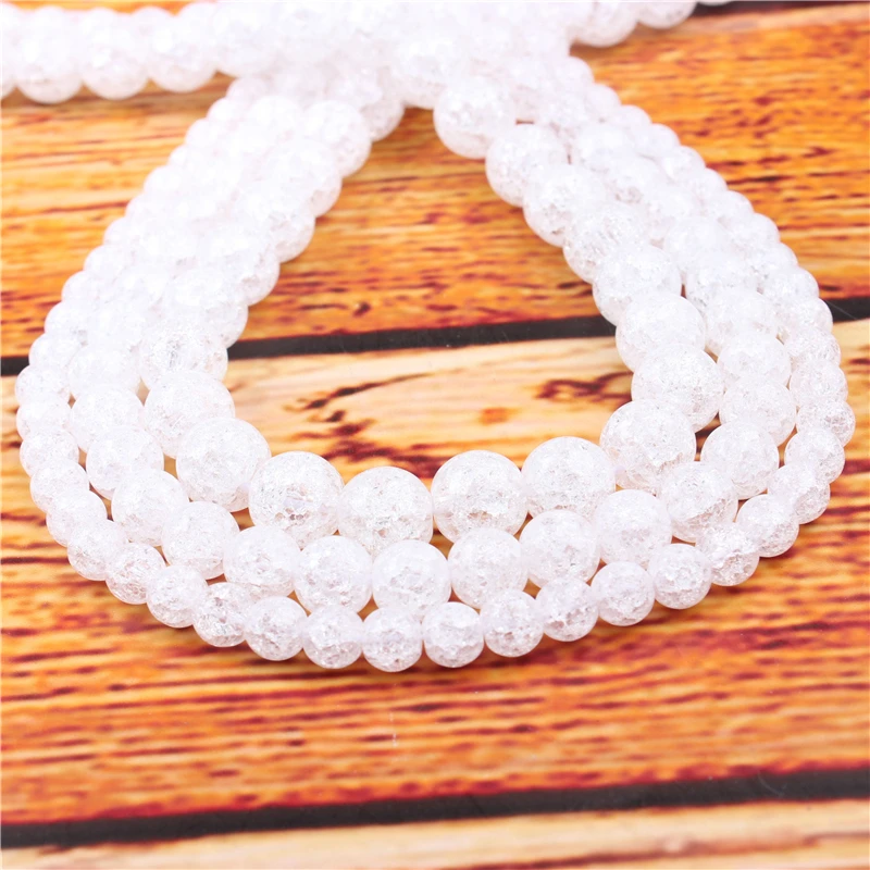 White Popcorn Natural Stone Bead Round Loose Spaced Beads 15 Inch Strand 4/6/8/10/12mm For Jewelry Making DIY Bracelet |