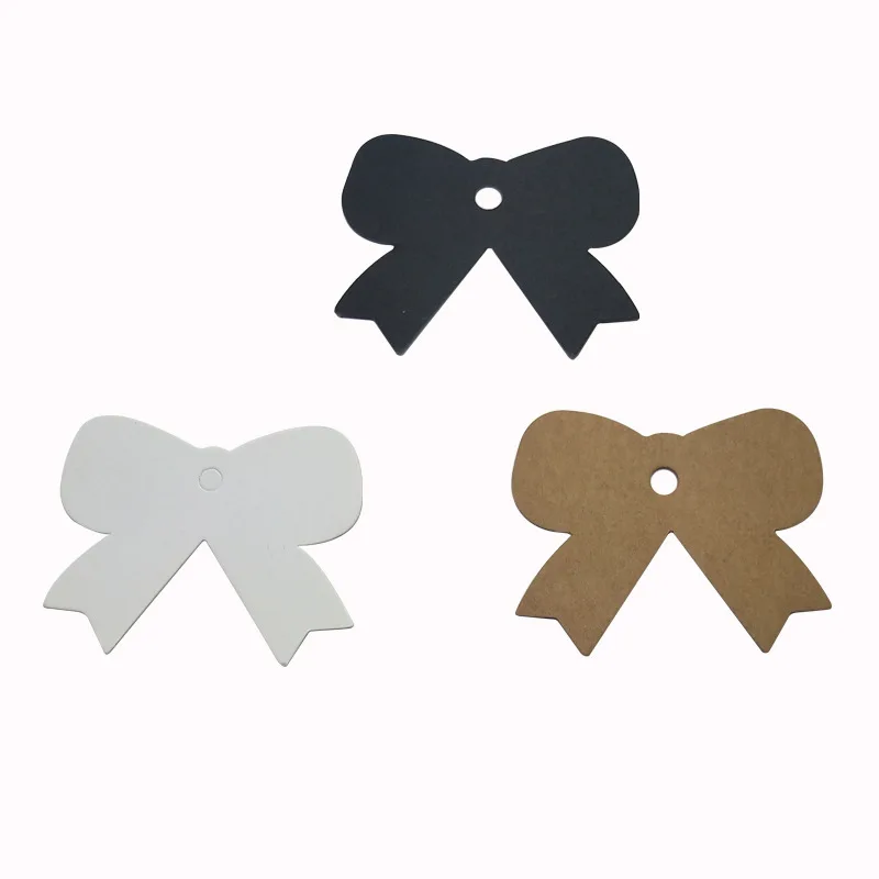 100Pcs Kraft Price Tags For Clothing Hang DIY Gift Christmas Wedding Party Decor Supplies Butterfly shape Paper Label|Этикетки для