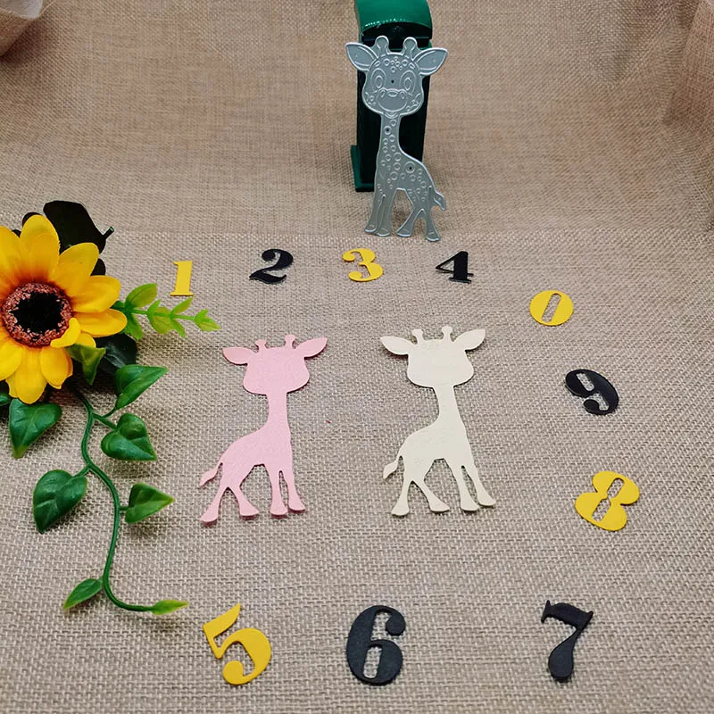 Металлический Трафаретный вырубной штамп пятнистого оленя для карт DIY трафарет