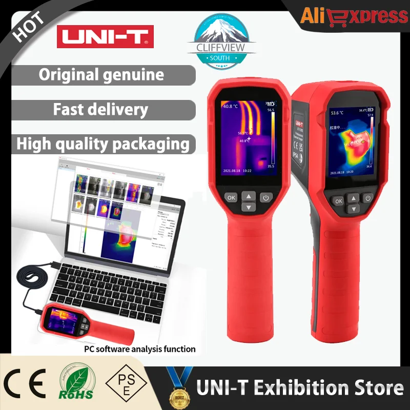 Инфракрасный тепловизор UNI-T UTi120S Схема печатной платы Промышленный тест