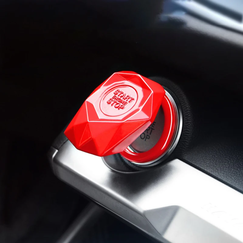 

Auto Engine Ignition Start Stop Button Ring Circle Cover Sticker For Audi Q5 Q3 A4 B8 B9 A6 C8 Q7 A7 A8 Car Interior Accessories