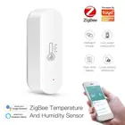 Цифровой датчик температуры ZigBee Smart Home, удобный термометр, гигрометр, измеритель влажности, работает с Alexa Google