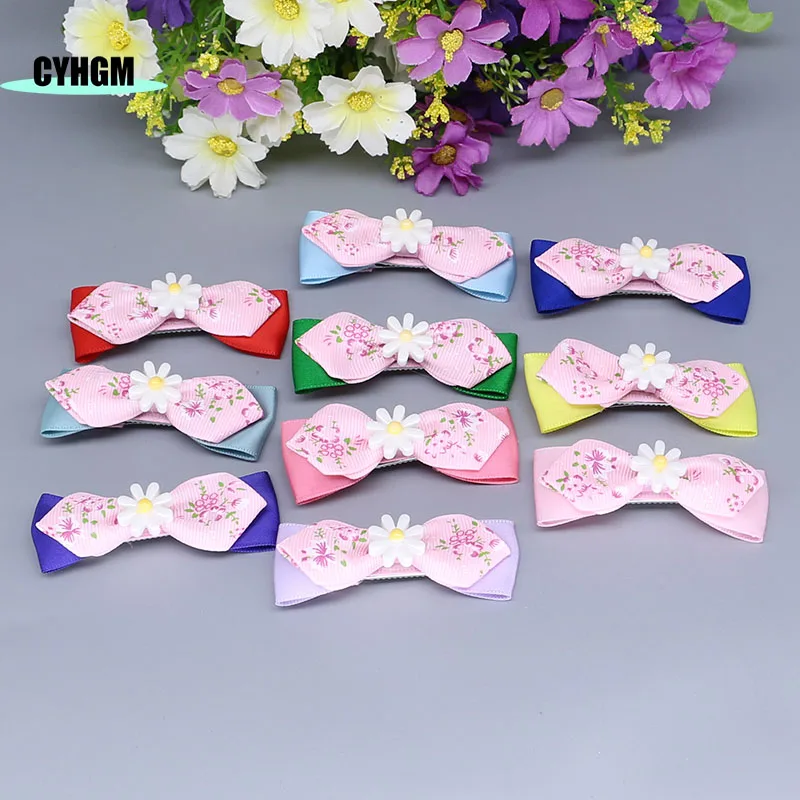 Ленты заколки для волос женщин Оптовая Продажа Милая заколка из шелка девочек