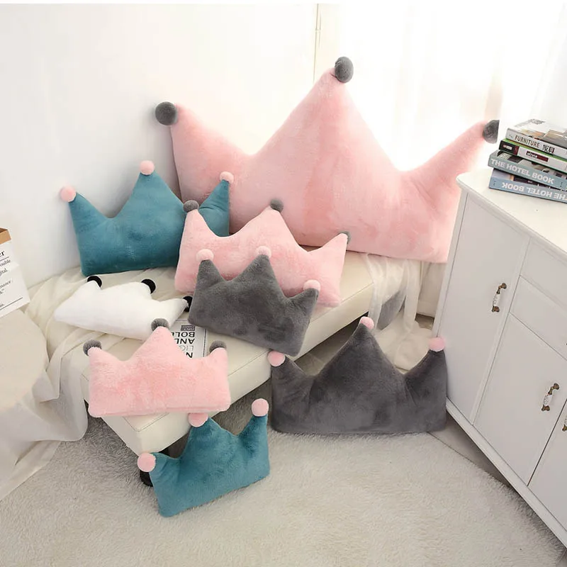 Мягкая плюшевая подушка в виде короны звезды Луны сердца мягкие плюшевые игрушки