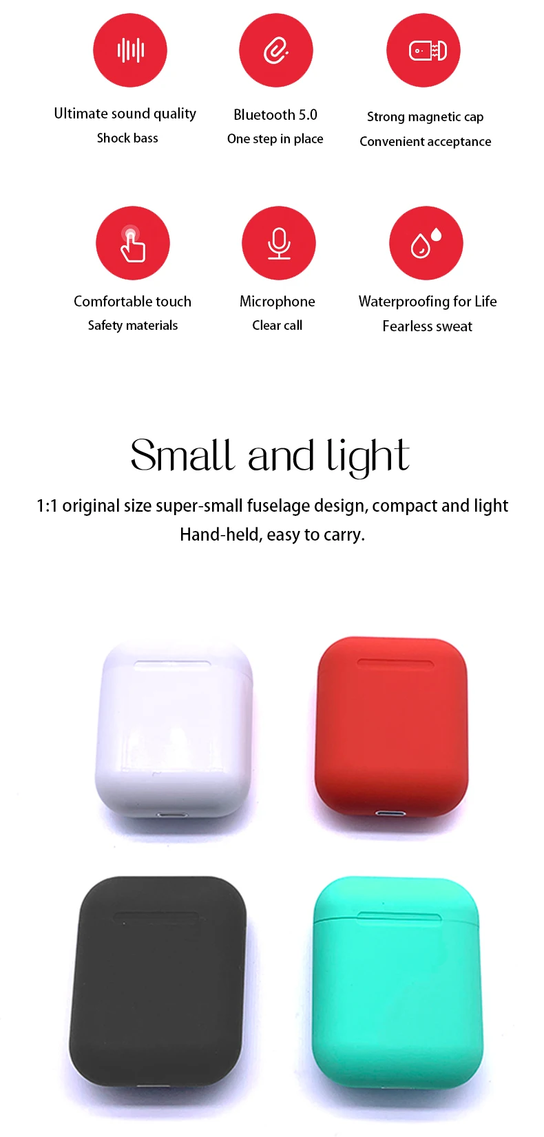 Istoreshop последняя i12 tws Беспроводная bluetooth-гарнитура для iPhone и Android i10/i12/i20/i80/i100/i200/i1000